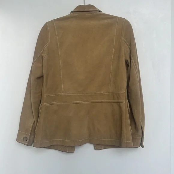 Gap Vintage Suede Jacket Tan S - Picture 12 of 16